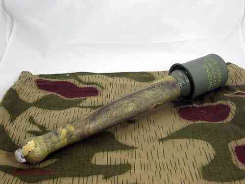 german stick grenade decoration, Version I, metal/wood