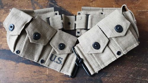 US pouch belt for M1 Garand clips, 10 pocket