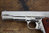 US Colt 1911, vernickelt, Pistole Nachbau aus Gußmetall