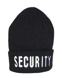 Black Security Watch Cap