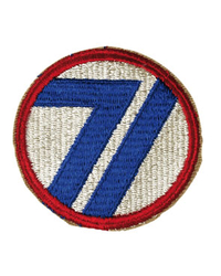 US WW2 Patch "71TH DIV."
