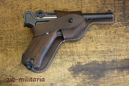 WH holster P08 Luger, brown, open