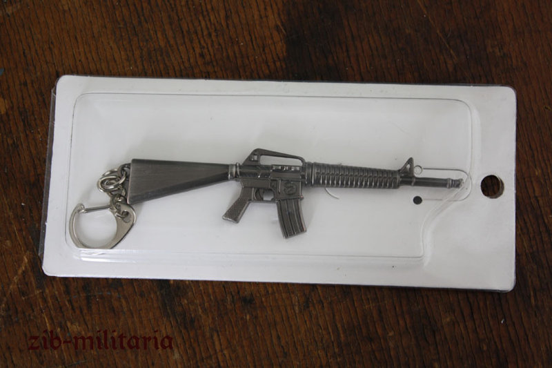 Waffen Schlüsselanhänger Metall  Sturmgewehr M16 