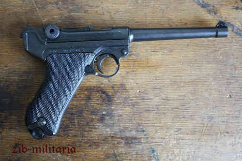 WH Luger P08 MARINE, Pistole Nachbau aus Gußmetall