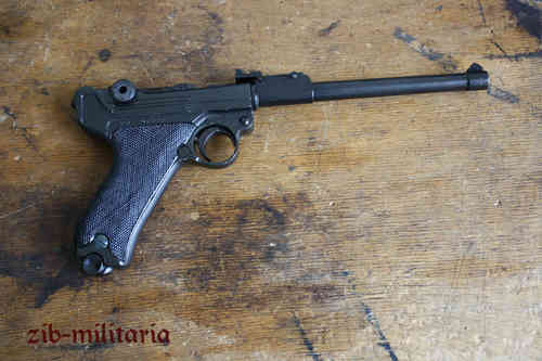 WH Luger P08 ARTILLERIE, Pistole Nachbau aus Gußmetall
