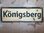 Straßenschild Königsberg 1945