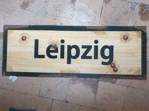Road Sign Leipzig 1945