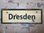 Straßenschild Dresden 1945