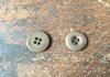 Button - plastic - 4 holes - 20,2mm  - field gray - M