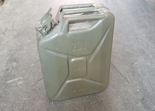 20L gasoline canister Czech Republic Sandrik stamped