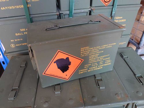 Ammo crate Denmark (DK) .50 cal, good to very good