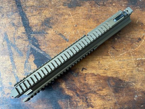 Picatinny handguard G28 with integrated folding front sight