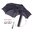Self-defense umbrella "XXL", handle stained black