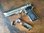 Ital. Pistole 92 F, Pistole Nachbau aus Gußmetall - silbern #1254NQ Defekt