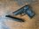 WH Polizeipistole Kurz + Schalldämpfer, Pistole Nachbau aus Gußmetall #1311 Defekt