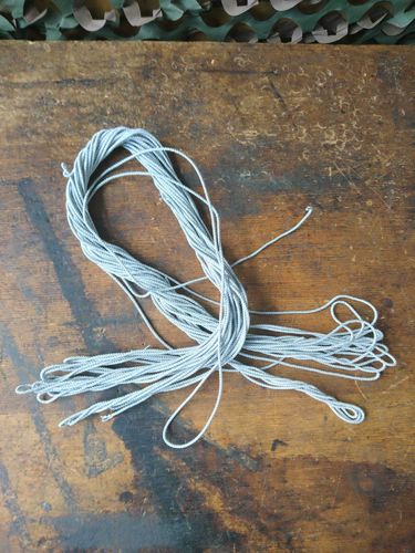 Brocade cord 3mm, twisted silver
